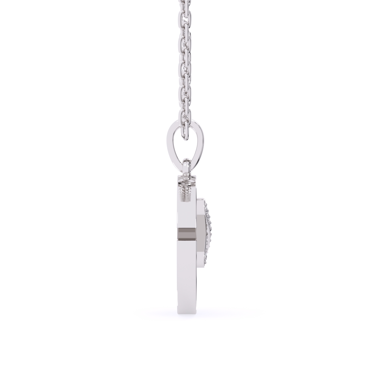 Unique X Style Round Diamond Necklace For Girls